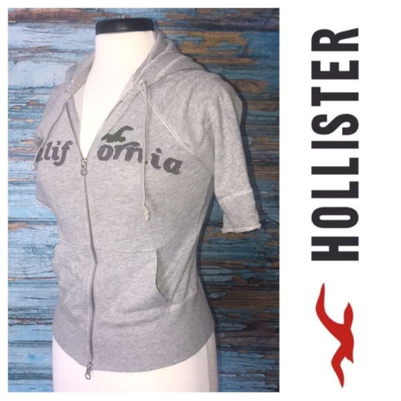 Hollister Tops - Hollister M Grey Sweater Zip Up 2216